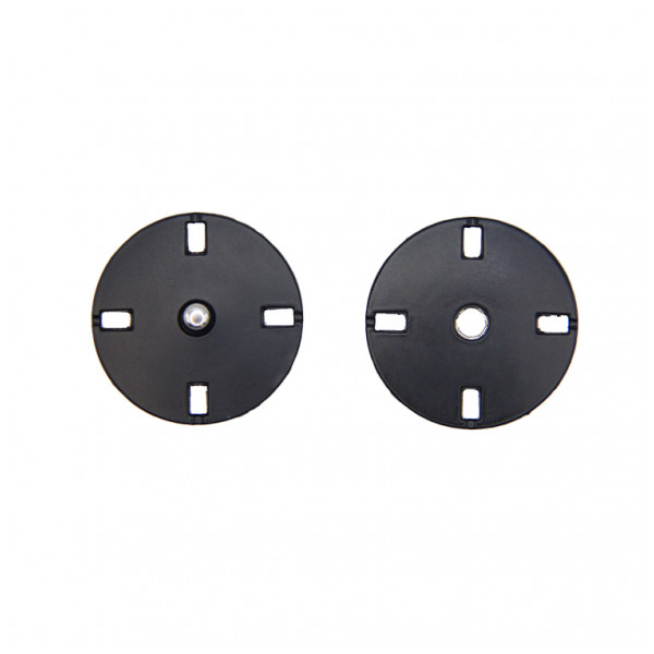 Кнопка металлическая, пришивная,10мм цвет черный матовый