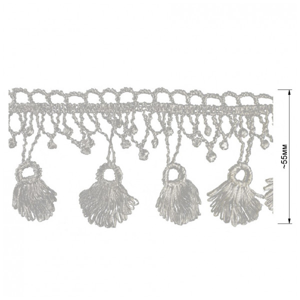 Кружево синтетич., цвет белый