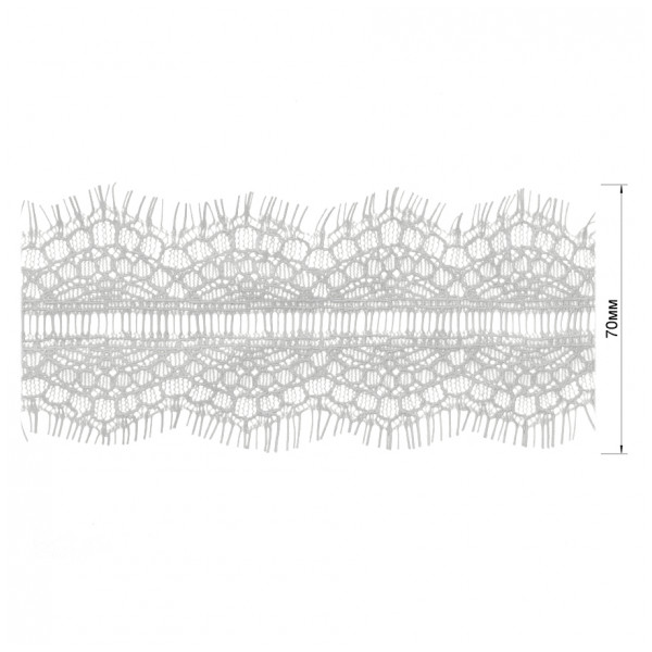 Кружево синтетич., цвет белый