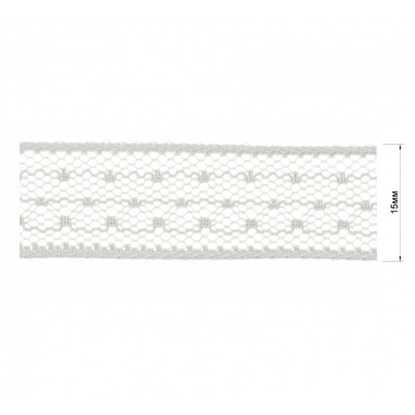 Кружево синтетич., цвет белый