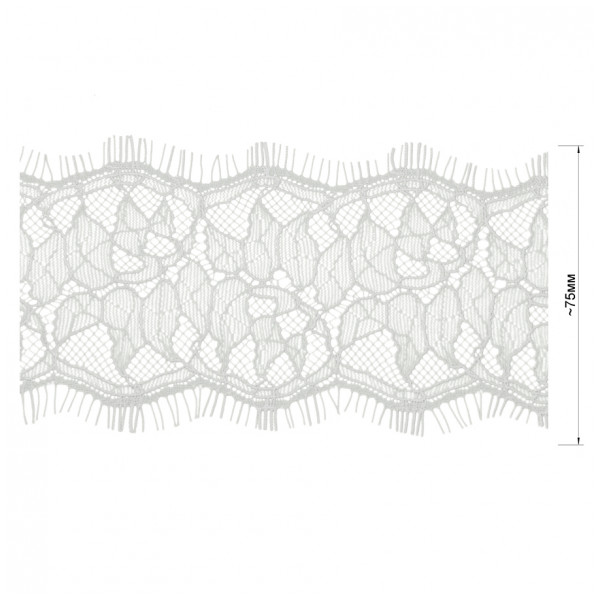 Кружево синтетич., цвет белый