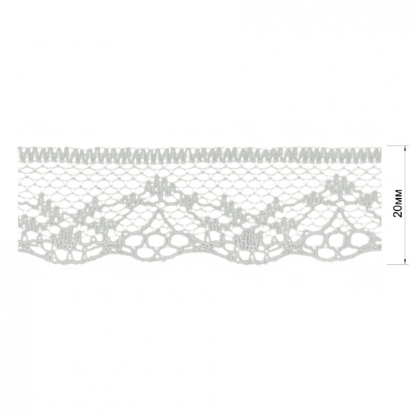 Кружево синтетич., цвет белый