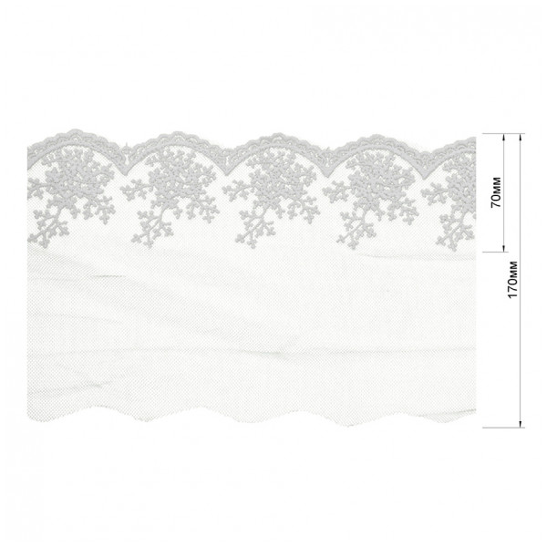 Кружево синтетич., цвет белый