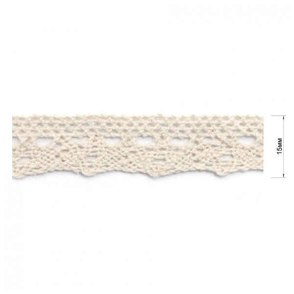 Кружево х/б, цвет суровый