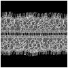 Кружево синтетич., цвет черный