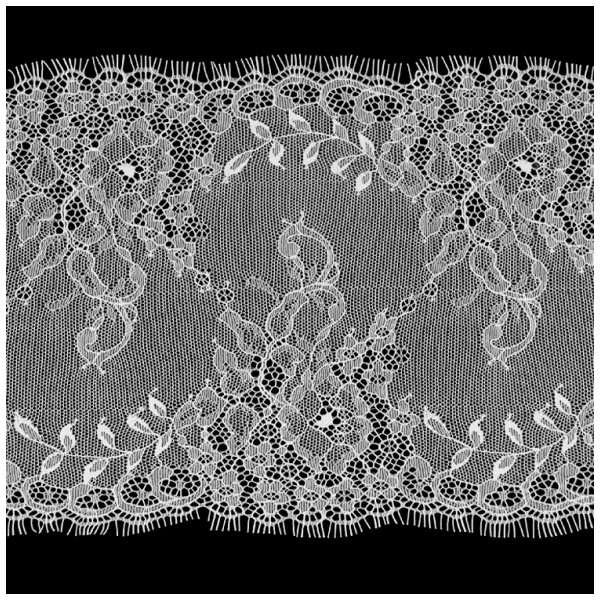 4206КР белый, ширина=21см кружево