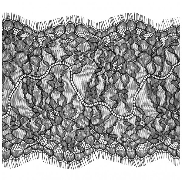 4204КР черный, ширина=18,5см кружево