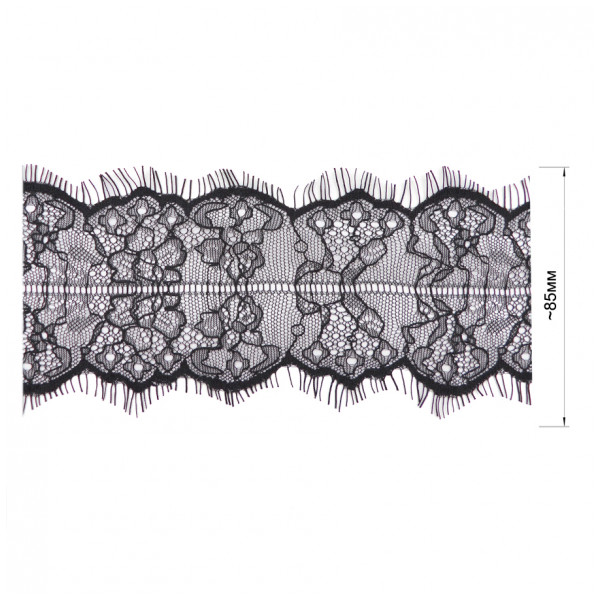 Кружево синтетич., цвет черный
