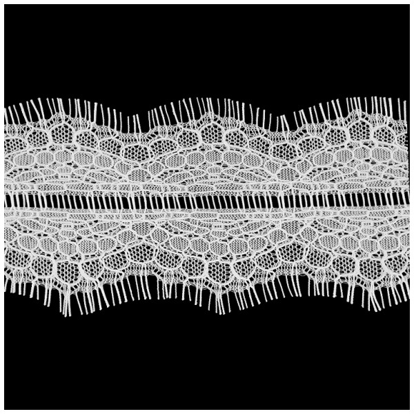 Кружево синтетич., цвет белый