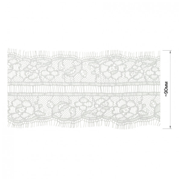 Кружево синтетич., цвет белый