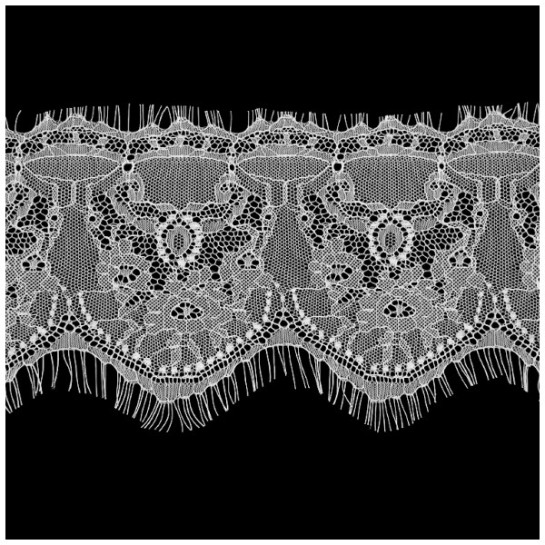 Кружево синтетич., цвет белый