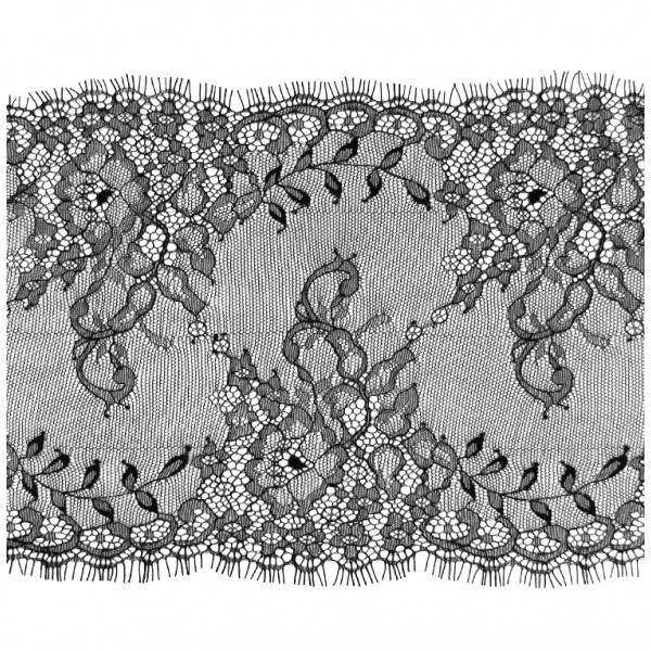 4206КР черный, ширина=19см кружево
