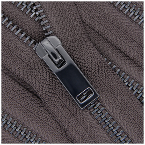 Молния металлическая разъемная 5Т, 65см, шлифованная, слайдер 3053, зубцы оксид, цвет 304GCC-коричневый