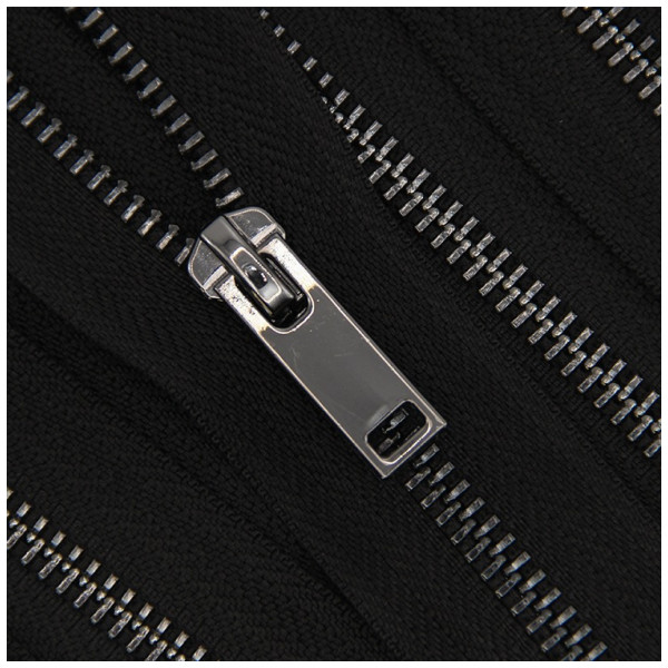 Молния металлическая разъемная 5Т, 80см, слайдер MK0193, зубцы оксид, шлифованная, цвет черный