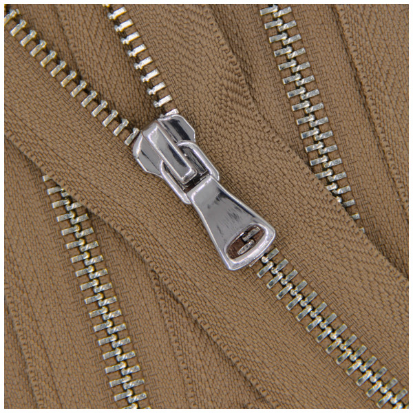 70см Р 294 бежевый+никель, сл-G40, шлиф, Т5 молния металл