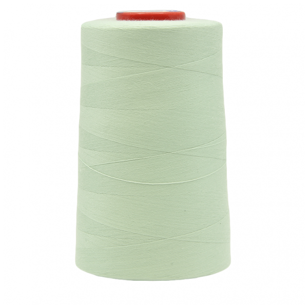 Нитки швейные MH 100% п/э цвет 1227 грязно-мятный, 40S/2, 5000 ярд (4572м)