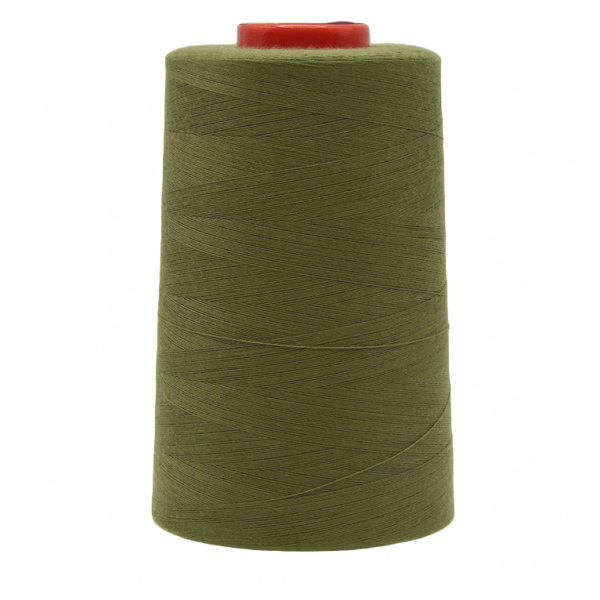 Нитки швейные MH 100% п/э цвет 1420 хаки, 40S/2, 5000 ярд (4572м)
