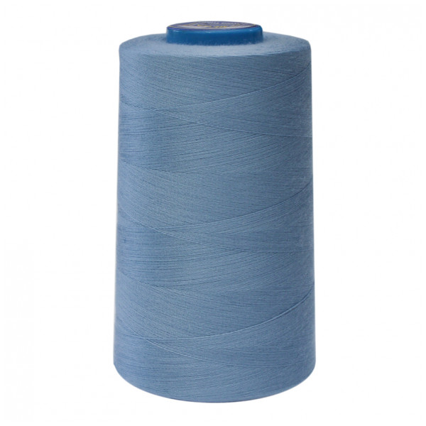 Нитки швейные Mega New 100% п/э цвет 309М грязно-голубой, 40S/2, 5000 ярд (4572м)