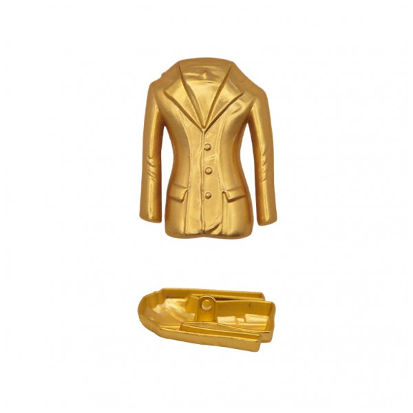 Пуговица металлическая, 48L, цвет золото