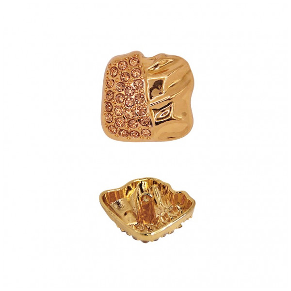 Пуговица металлическая, 48L, цвет золото