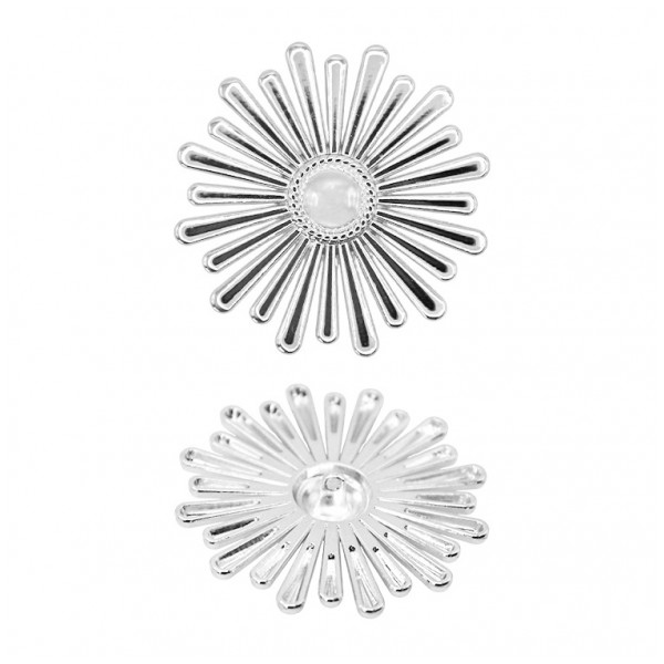 Пуговица металлическая, 90L, цвет никель