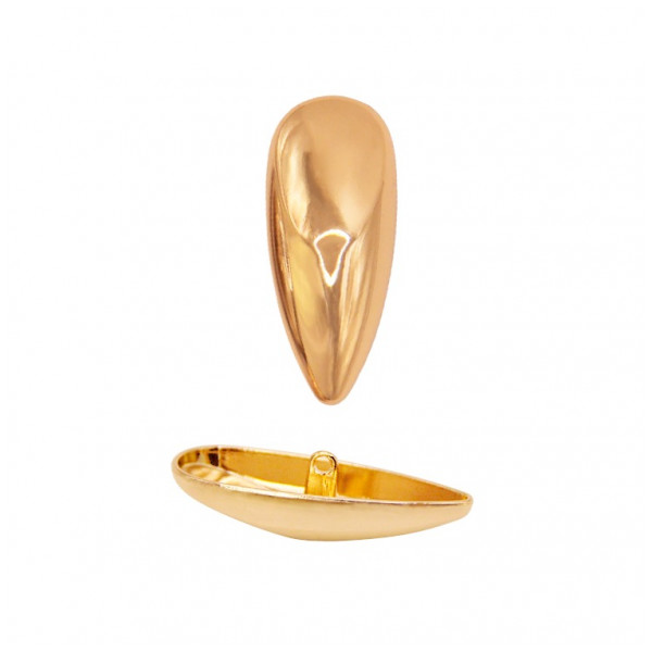 Пуговица металлическая, 54L, цвет золото