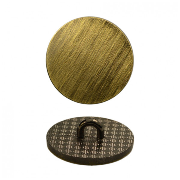 Пуговица металлическая, 60L, цвет тертый антик