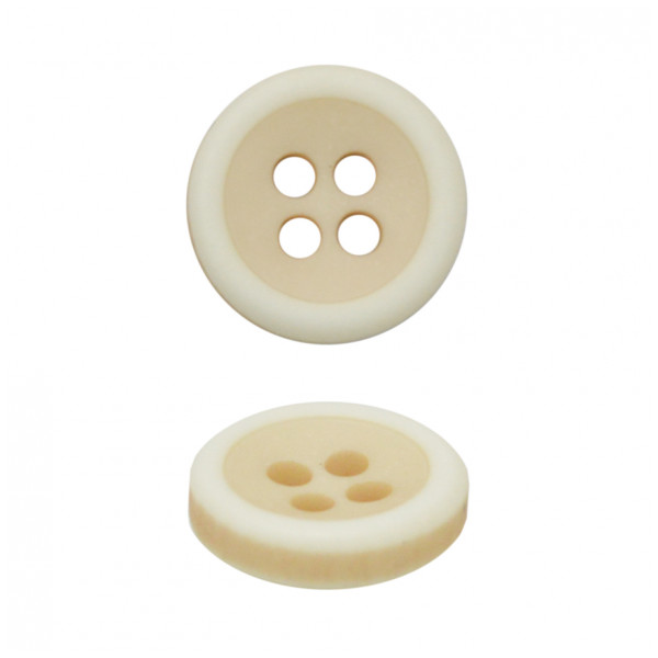 Пуговица пластиковая, 18L, цвет молочный