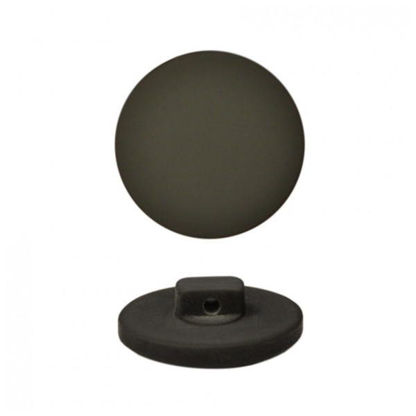 Пуговица пластиковая, 40L, цвет черный тач