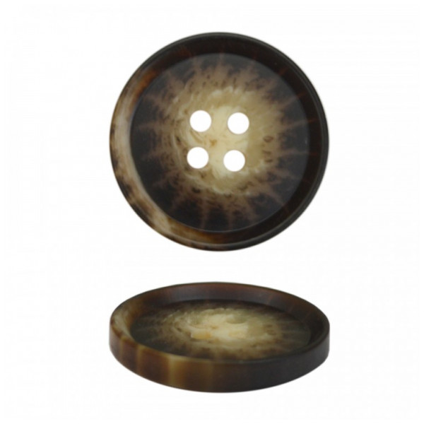 Пуговица пластиковая, 36L, цвет коричневый