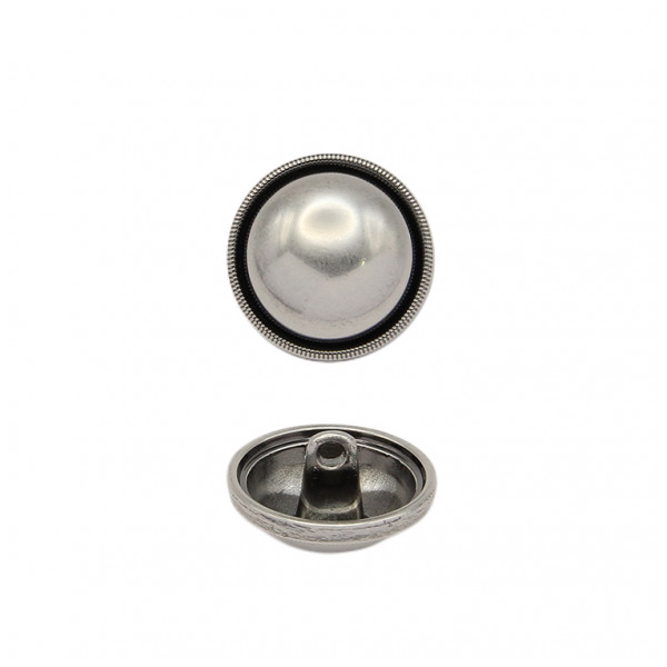 Пуговица металлическая, 28L, цвет никель