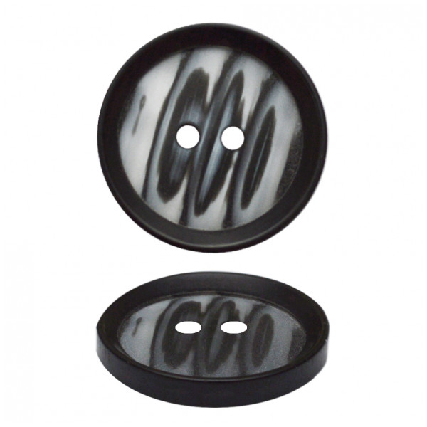 Пуговица пластиковая, 54L, цвет черный