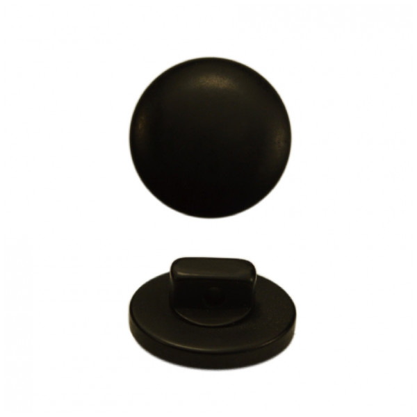 Пуговица пластиковая, 18L, цвет черный матовый