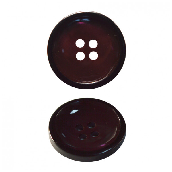 Пуговица пластиковая, 28L, цвет бордо