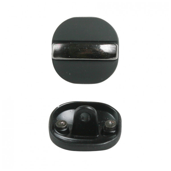 Пуговица металлическая, 40L, цвет черный+оксид