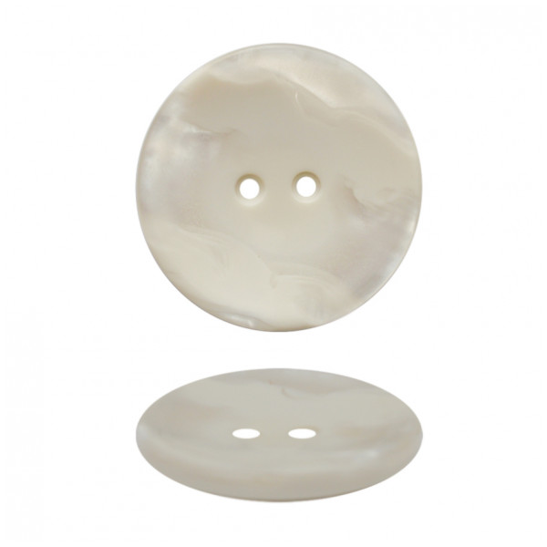 Пуговица пластиковая, 60L, цвет белый