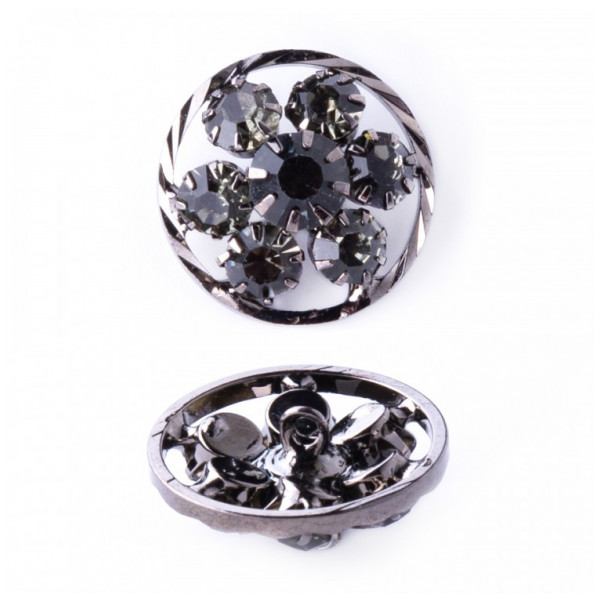 Пуговица металлическая, 22мм, цвет оксид