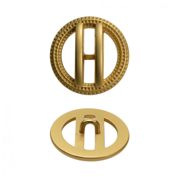 Пуговица металлическая 40L, цвет матовый никель