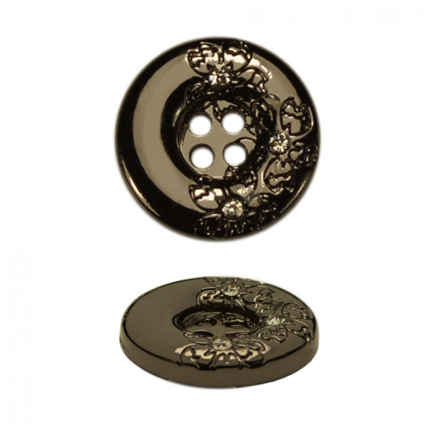 Пуговица металлическая, 40L, цвет оксид