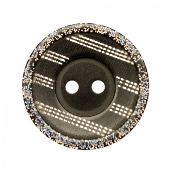 Пуговица пластиковая, 54, цвет черный, 2 прокола