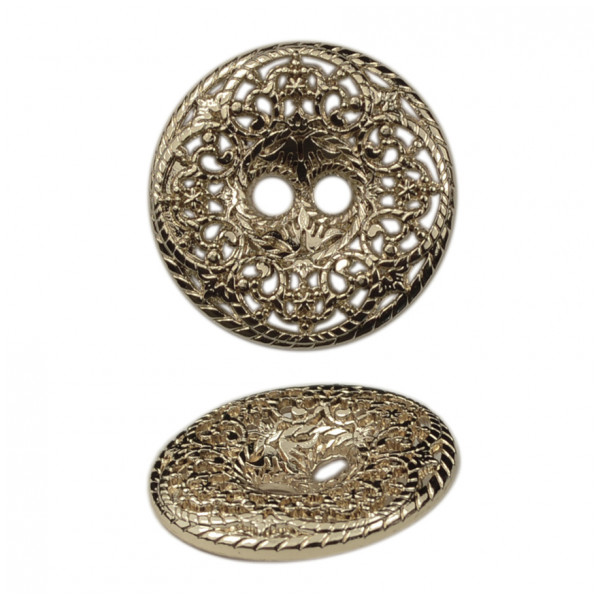 Пуговица металлическая 28L, цвет никель