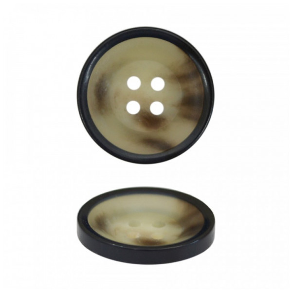 Пуговица пластиковая, 36L, цвет светло-коричневый