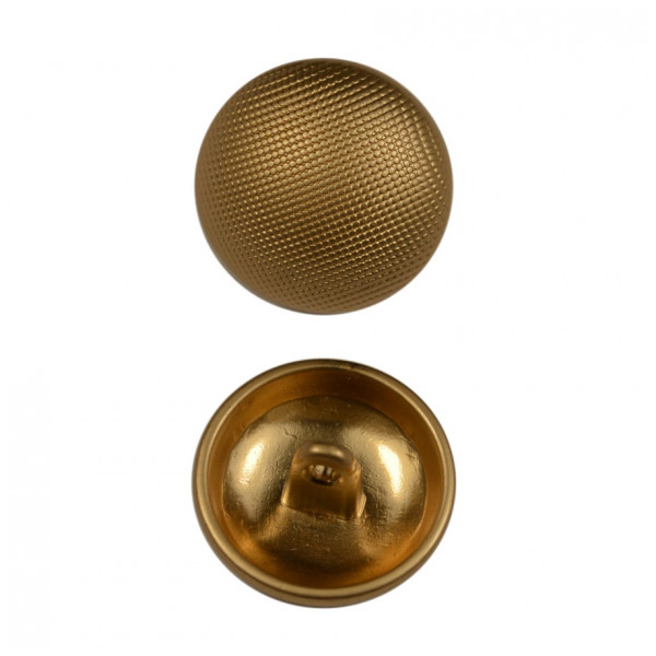 Пуговица металлическая, 36L, цвет матовое золото