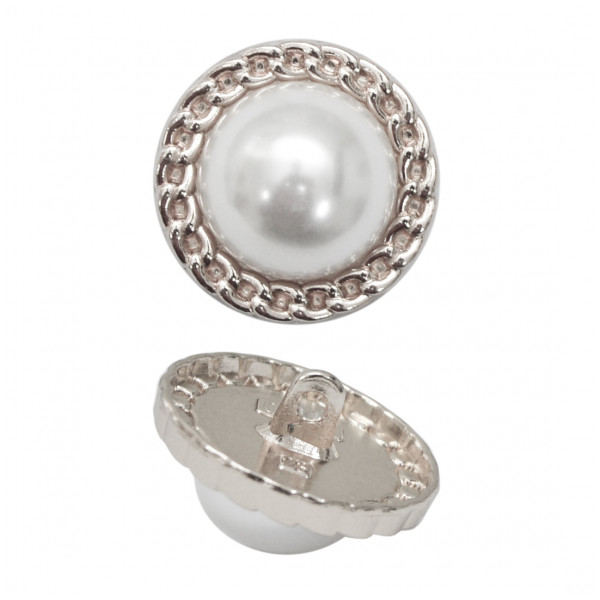 Пуговица металлическая, 36L, цвет никель