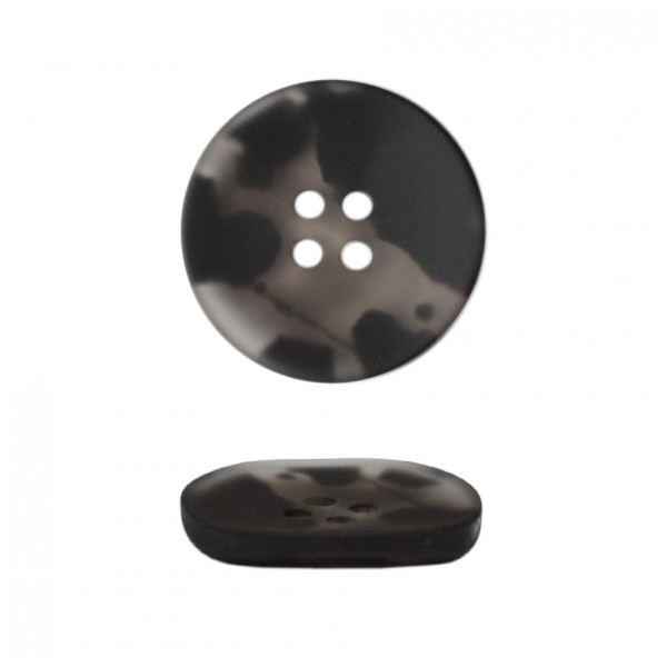 Пуговица пластиковая, 48L, цвет серый