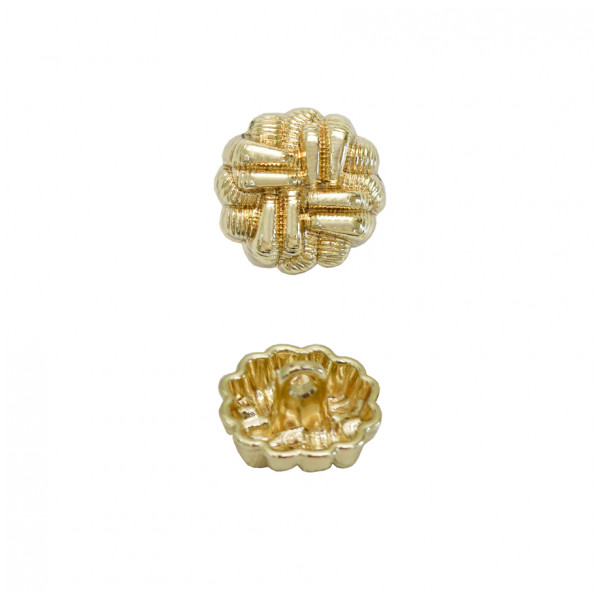 Пуговица металлическая, 36L, цвет золото