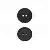 Пуговица пластиковая, 24L, цвет черный
