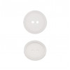 Пуговица пластиковая, 24L, цвет белый