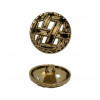 Пуговица металлическая, 28L, цвет черненое золото