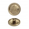 Пуговица металлическая, 28L, цвет золото